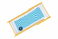 Ebb and Flow Wooden Deckchair - Blue