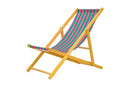 Parallel Palms Wooden Deckchair - Green/Pink