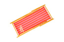 Parallel Palms Wooden Deckchair - Red/Pink