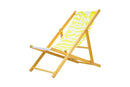 Coastal Cuts Wooden Deckchair - Yellow
