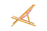 Coastal Cuts Wooden Deckchair - Pink