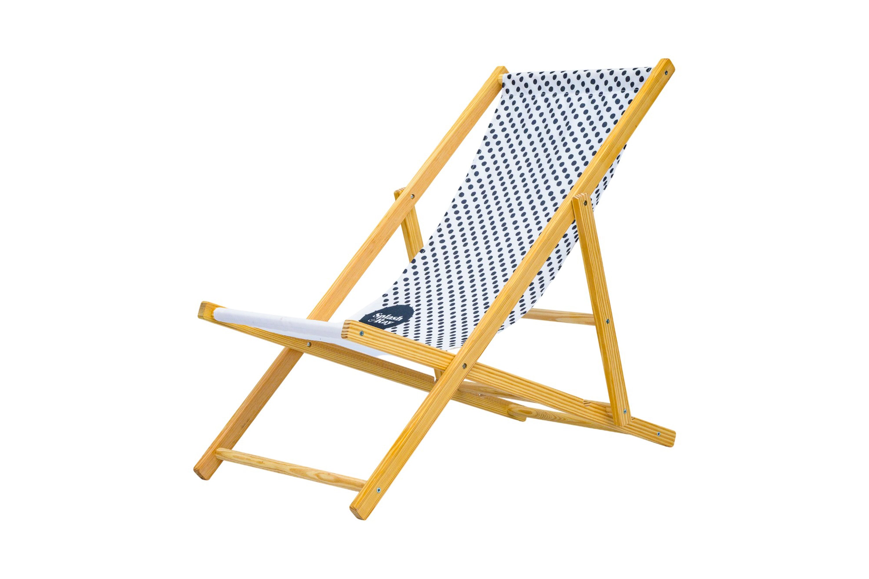 Bohemia Wooden Deckchair - Dots Diagonal