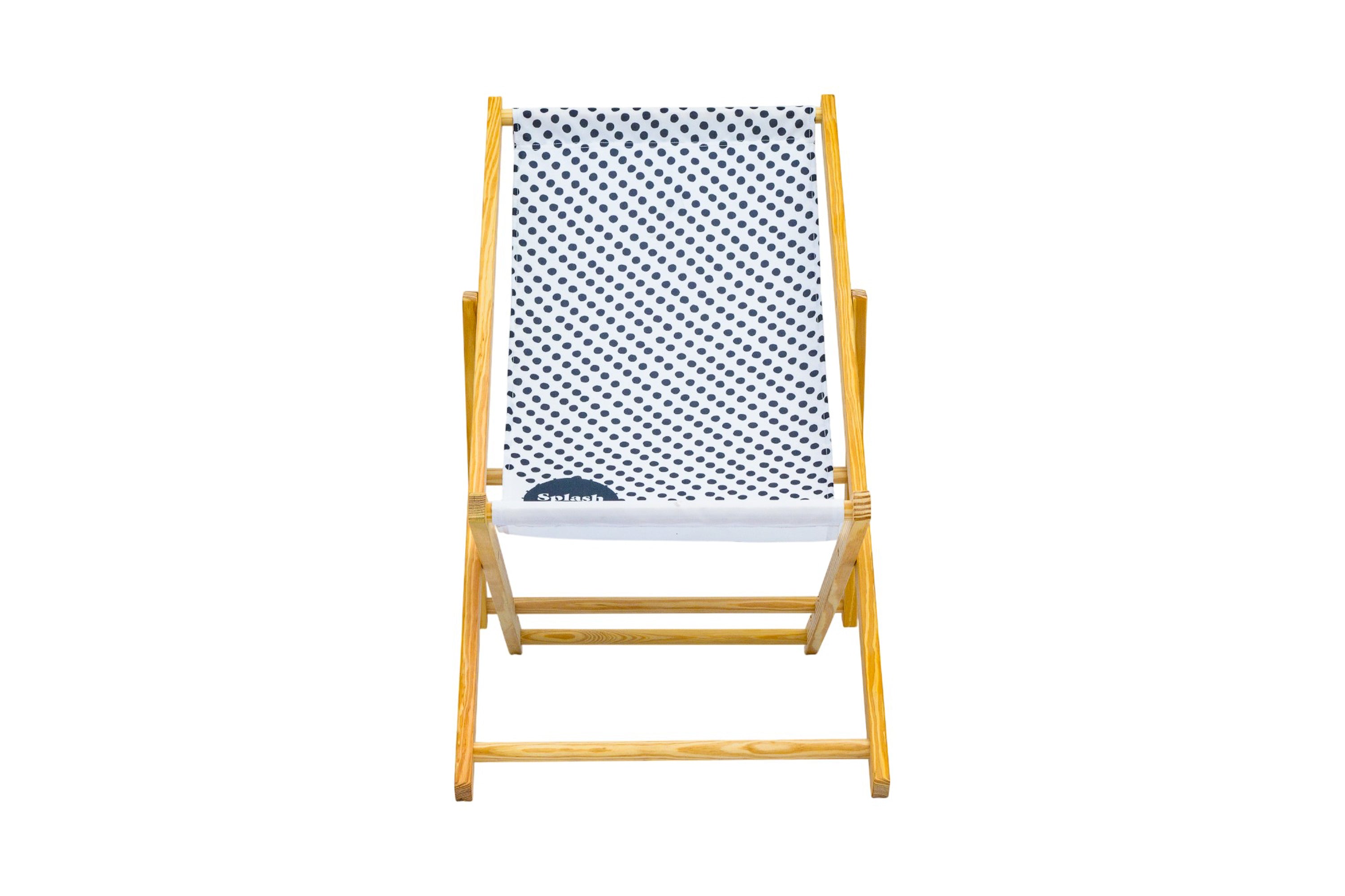 Bohemia Wooden Deckchair - Dots Diagonal
