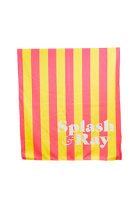 Parallel Palms Towel - Yellow/Pink