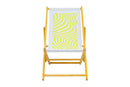 Ebb and Flow Wooden Deckchair - Yellow