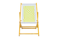Ebb and Flow Wooden Deckchair - Yellow