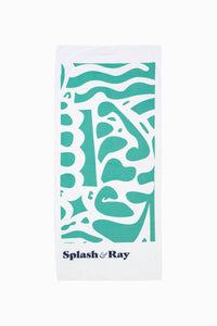 Coastal Cuts Towel - Teal
