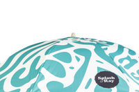 Coastal Cuts Wooden Beach Parasol - Teal