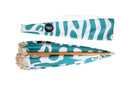 Coastal Cuts Wooden Beach Parasol - Teal
