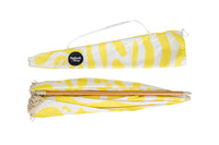 Coastal Cuts Wooden Beach Parasol - Yellow