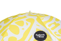 Coastal Cuts Wooden Beach Parasol - Yellow