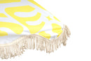 Coastal Cuts Wooden Beach Parasol - Yellow