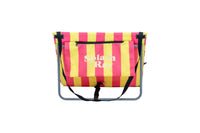 Parallel Palms Back-Beach Mat - Yellow/Pink