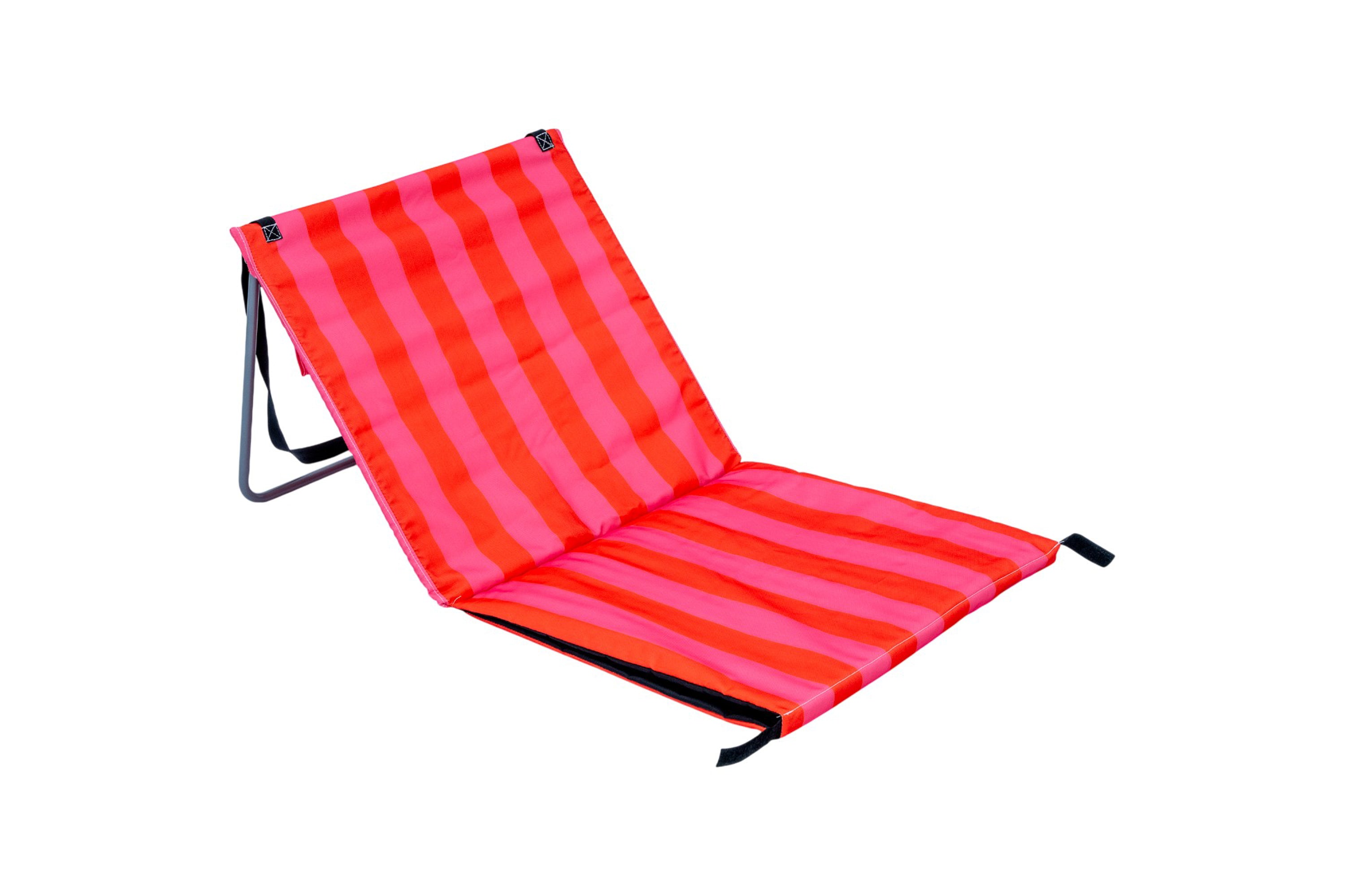 Parallel Palms Back-Beach Mat - Red/Pink